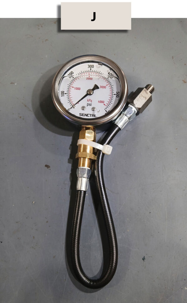 J type overdrive oil pressure gauge set